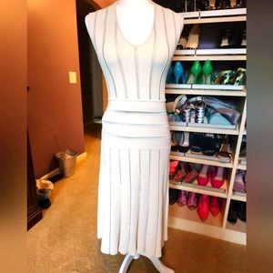 Creme and Silver Dress